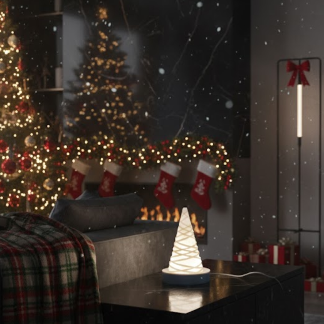 Lampada con Diffusore Albero di Natale