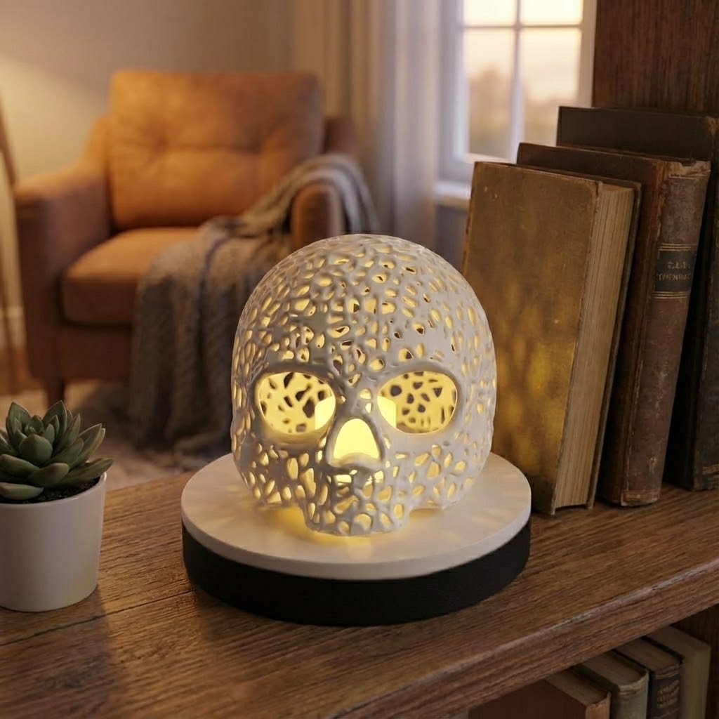 Lampada con Diffusore Teschio