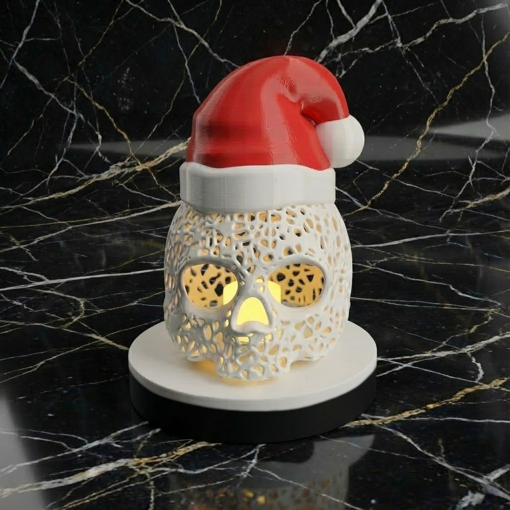 Lampada con Diffusore Teschio Natale